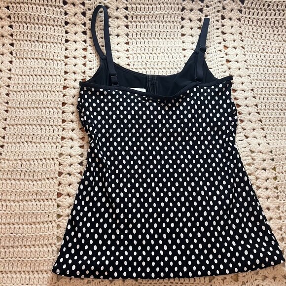 Fantasie Santa Monica Tankini Black with White Polka Dots 36DD - New with Tags - Picture 6 of 11